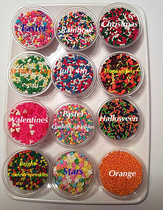 Edible Sprinkles Sprinkles Sprinkles for A Year Etsy