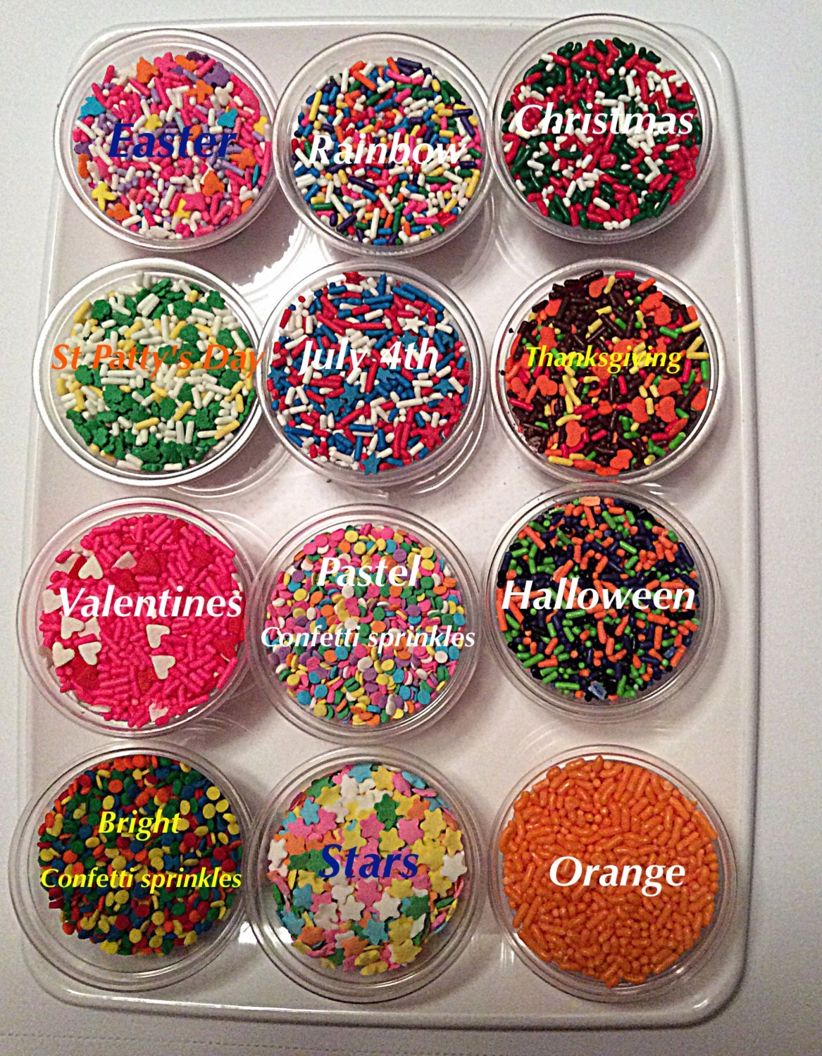 Edible Sprinkles Sprinkles Sprinkles For A Year Etsy