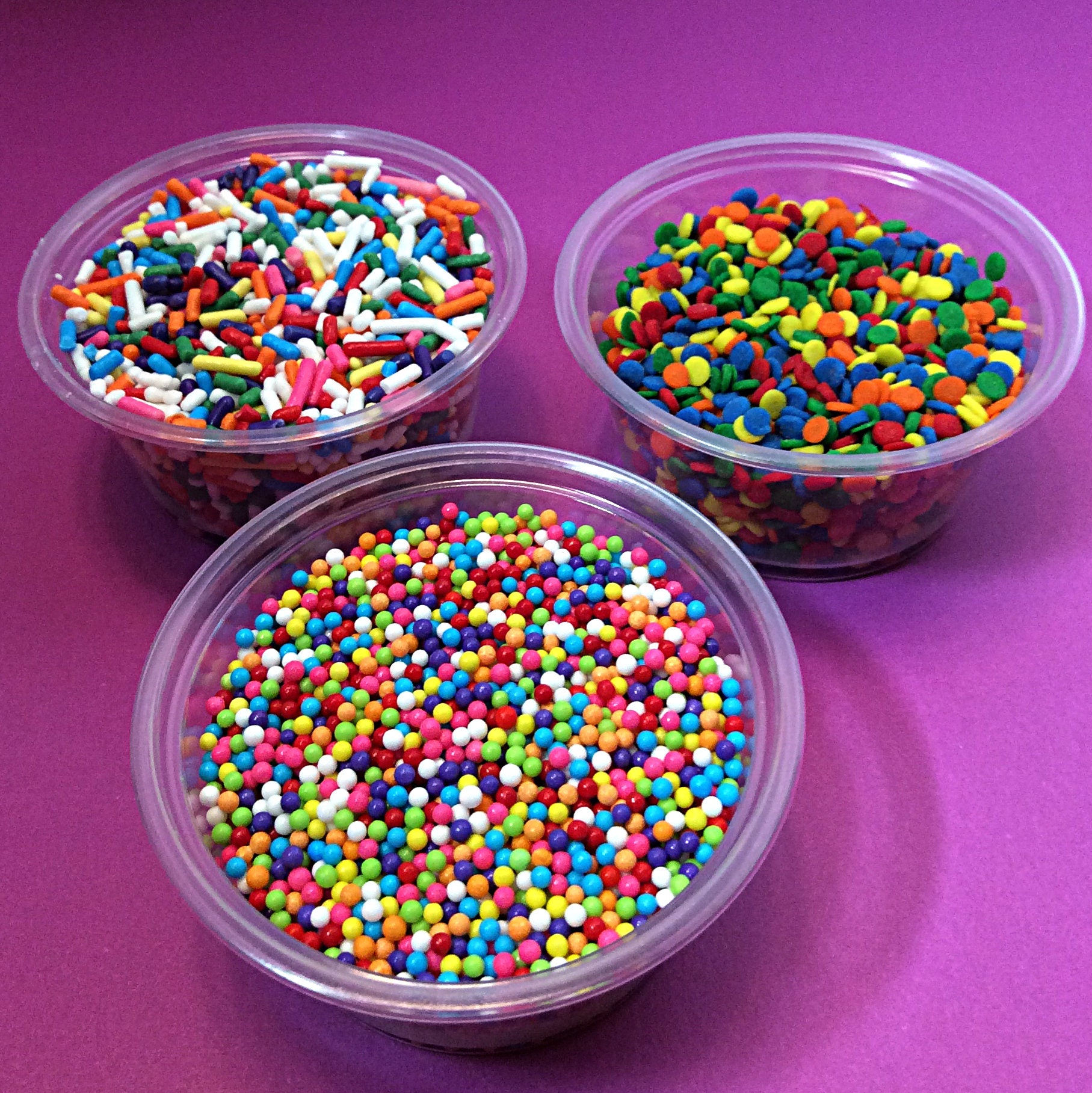 Sprinkles Edible Sprinkles rainbow of colors sprinkles and Etsy