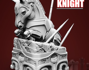 Fantasy Wizard Animal knight Warrior 3D Printable Beast Chess Piece - STL File for 3d printing - 3d Printer file - Support free