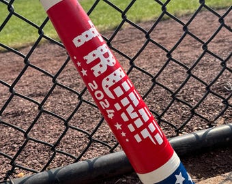 TRUMP 2024 Plastic American Flag Baseball Bat