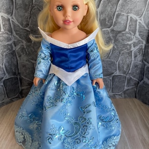 Make It Princess Blue! Ballgown for 18 Inch Dolls