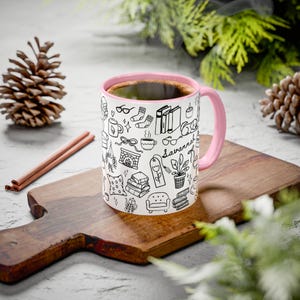 Customizable Mug Just One More Chapter Bookish Mug Book Gifts for Readers Book Club Hot Chocolate Mug Librarian Personalized Name Coffee image 9