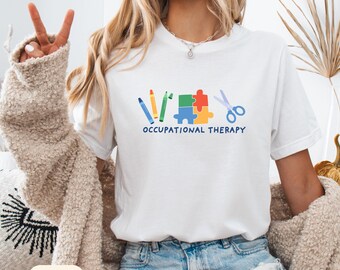 Occupational Therapy Shirts, OT Shirt, Play All Day, Neurodiversity ADHD Autism Tee, Therapist Gift, Special Education, Back to School Teach