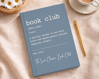 Personalized Book Club Journal Bookish Journal Book Lover Gift for Librarian Bookworm Gifts for Readers Bookish Notebook Book Review Journal