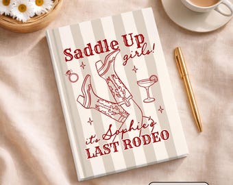 Last Rodeo Letters to the Bride Book Western Bridal Shower Gift Personalized Bride to Be Gift Bachelorette Book Cowgirl Bachelorette Journal