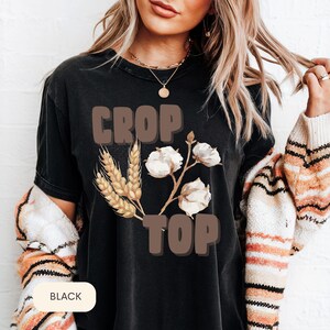 Crop Top Farmer Shirt Country Girl Tee Farm T-Shirt Cute Western Style Summer Casual Top Farm Gifts