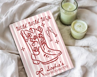 Wild Wild Wife Letters to the Bride Journal Western Bridal Shower Gift Personalized Bride to Be Gifts Bachelorette Book Cowgirl Bachelorette