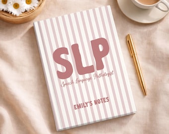 Speech Language Pathologist Notebook Personalized Speech Therapy Gift for SLP Appreciation Graduation Speechie Gifts for CCC-SLP Therapist