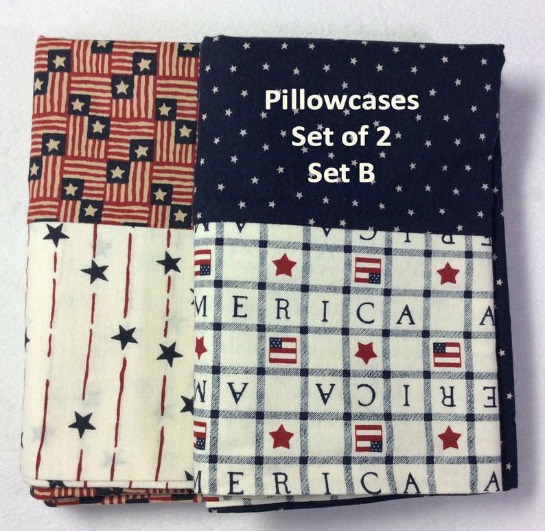 Pillowcase PAIR Patriotic Standard Bed Pillow Size Cotton Pillow Case for everynight, Sleepovers, Travel Kids Teenager Sleepovers Ship Inclu image 3
