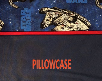 Pillowcase Star Wars Standard Bed Pillow Size Cotton Pillow Case for everynight, Sleepovers, Travel Kids Teenager Sleepovers Gaming Fun