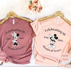 Mickey Minnie Anniversary T-shirt, Disney Celebrating Magical Years Tee, Wifey Husband Tee, Married Since Wedding Anniversary Shirt