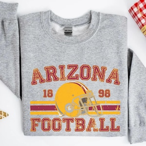 Distressed Arizona Football Sweatshirt Cardinals Football Crewneck Retro Cardinals Sweater for Arizona Cardinals Football Fan Gift Game Day