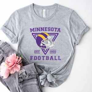 Minnesota Vikings Football Shirt Vikings Football Crewneck Retro Vikings Shirt Gift for Vikings Football Fan Vikings Gift Game Day