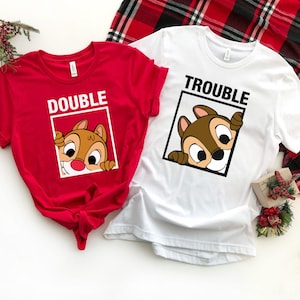 Chip and Dale Shirt, Double Trouble Shirt, Disney Couple Shirts, Disney Family Shirts, Disney Halloween Shirt, Disney Matching Shirt