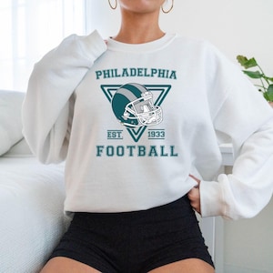 Philadelphia Eagles Football Sweatshirt Eagles Football Crewneck Retro Eagles Gift for Philadelphia Eagles Football Fan Gift Game Day