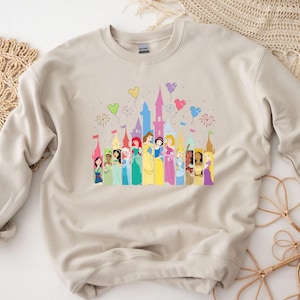 Disney Princess Castle Toddler Sweatshirt, Princess Castle Sweatshirt Valentines Day Sweater, Disney Castle Sweater,Couple Gift,Gift for Her