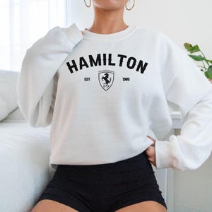 Lewis Hamilton Motor Sport Sweatshirt Racing Car Design Stylish Fan Apparel
