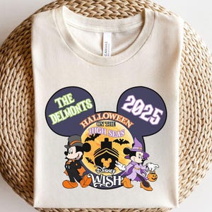 Halloween On The High Seas Shirt, Custom Disney Cruise Halloween Shirt, Mickey and Minnie Halloween Shirt, Disney Magic Cruise Horror Shirt