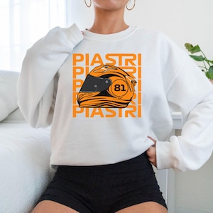 Oscar Piastri Motor Sport Sweatshirt  Racing Car Apparel  Perfect Gift for Fans