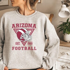 Distressed Arizona Football Sweatshirt Cardinals Football Crewneck Retro Cardinals Sweater for Arizona Cardinals Football Fan Gift Game Day