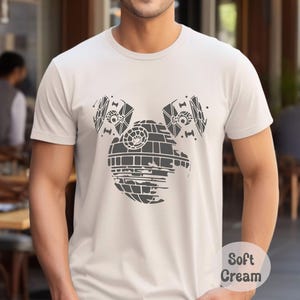 Mickey Death Star, Star Wars Shirt, Disney World Shirt, Star Wars Vintage Shirt, Star Wars Gift, Star Wars Crewneck Shirt Disney Man Shirt