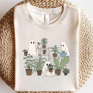 Ghost Plant Shirts Crazy Plant Lady TShirt, Ghost Plant Lady, Halloween Plants ,Ghost Plant Lady, Ghost Plant Shirts