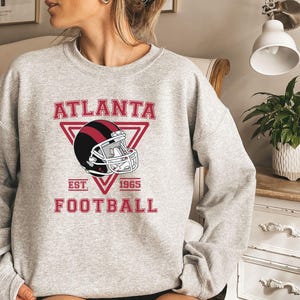 Atlanta Falcons Football Sweatshirt Falcons Football Crewneck Retro Falcons Gift for Falcons Football Fan Atlanta Falcons Gift Game Day