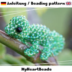 Camaleón - Instrucciones en formato eBook (Animales Perlados) Alemán/Inglés