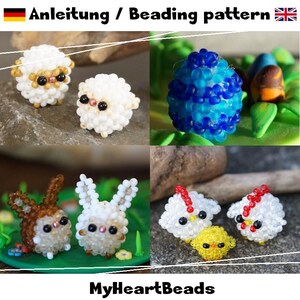 Easter: Rabbits, hens, roosters, chicks, Easter eggs, sheep - instructions as an eBook (German/English)