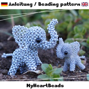 Elefante - Istruzioni come eBook (Animali con perline) Tedesco/Inglese