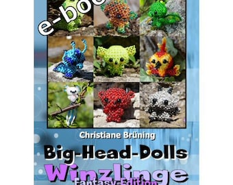 Big-Head-Dolls Tiny - Fantasy - Instructions as eBook (Pearl Animals)