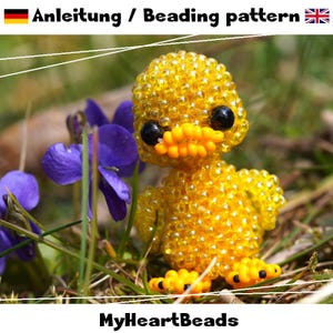 Small Head Doll Ducklings - Instructions as an eBook (Beaded Animals) German/English