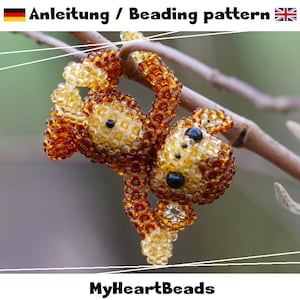 Mono - Instrucciones en formato eBook (Animales con cuentas) Alemán/Inglés