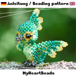 Blodeuwedd "Kimsi" (Bird) - Instructions as an eBook (Beaded Animals) German/English