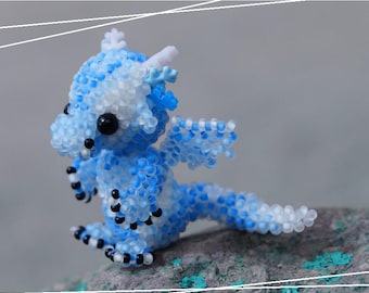 Winter Dragons - Instructions as an eBook (Beaded Animals) German/English