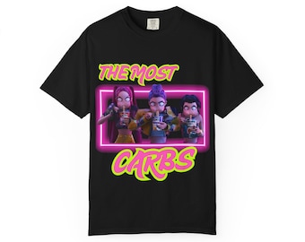 T-shirt de chargement de glucides Kpop Demon Hunters, t-shirt unisexe, haut graphique, idée cadeau unique, chemise streetwear, vêtements inspirés de l'anime