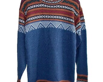 Handmade Sweater for Women or Men | Warm, Lightweight, Soft | Knitted Top | Long Sleeve Knitted