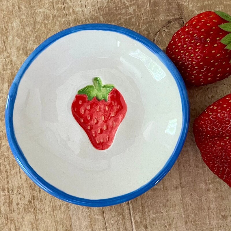 Strawberry Dishes Etsy