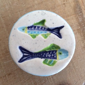 Fish Knob, Fish Drawer Pull, Beach House Knob, Nautical Knob, Kitchen Cabinet Knob, Furniture Knob, Cupboard Knob, Fish Door Knob, Colorful