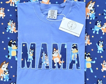 Bluey MAMA Embroidered T-shirt
