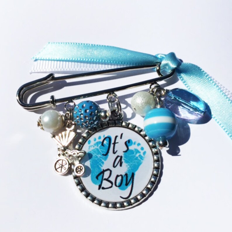 IT'S A BOY Baby Pin Brooch Personalized Gift Mom to Be Etsy