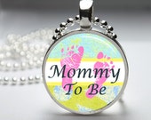 Mommy to Be Glass Dome Necklace