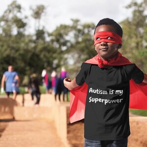 Cute Kids T-Shirt, Autism Support, Autism Awareness, Soft Cotton Tee for Everyday Wear, Unisex Child&#39;s Top, Birthday Gift, Playdate Outfit