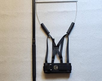 Hand-Held Freestyle SHORT Pole Harness For Figure Skating And Roller Blade Skating