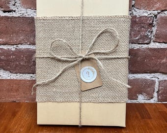 Blind Date with a Book: Sustainable Gift Wrapped with Twine & Wax Seal