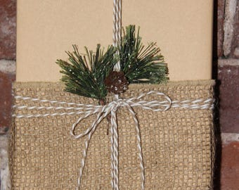 Festive Blind Date with a Book: Velvet & Burlap Wrapped Surprise