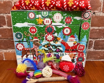 Christmas Cat Toy Advent Calendar | 24 Daily Surprises