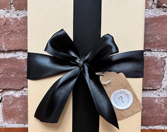 Blind Date With A Book: Mystery Novel Gift Wrapped with Satin Ribbon