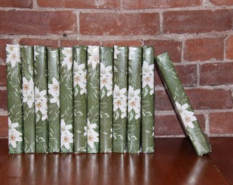 12 Days of Christmas Book Advent Calendar: Recycled Wrapped Books